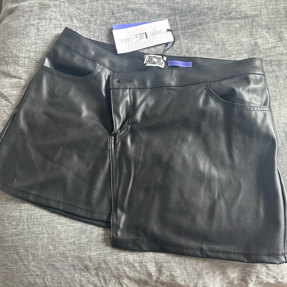 NWT- Future collective leather skirt from target.